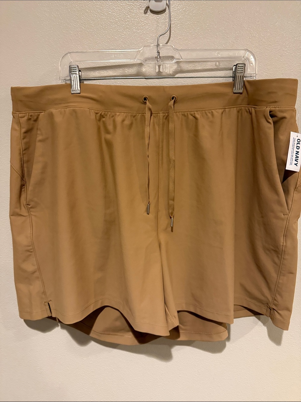 Old Navy Women's High Waisted PowerSoft Tan Athletic Shorts